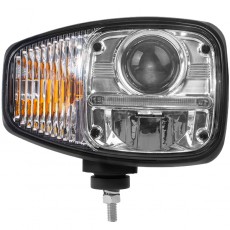 LED Headlamp with DI & DRL - 12/24V