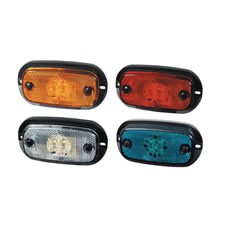 LED Marker Lamp with Reflex Reflector and Leads