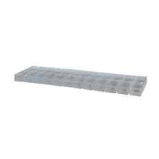PVC Cable Connector Strip for 6.3mm Brass Push-On Terminals - 15A