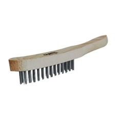 Wire Brush with Hardwood Handle