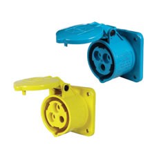 16A Panel Mounted Socket for Outdoor Use - 230V