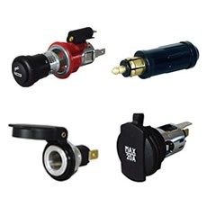 Cigarette Lighters and Din Sockets and Plugs