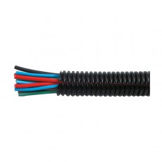 Black Polypropylene Convoluted Un-split Tubing