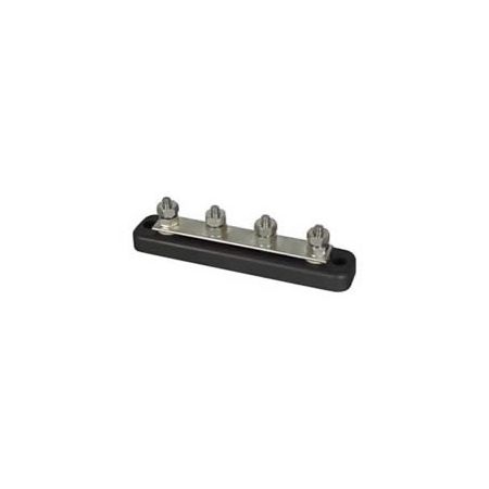 4-Stud Tin-Plated Copper Bus Bar with 4 x 1/4” UNF Studs - 150A