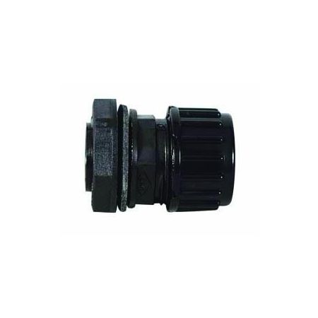 Black Nylon Sealed Connection Gland for Unsplit Tubing - 10NW