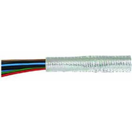 Heat-Reflecting Aluminium/Fibreglass Convoluted Sleeving - 25.0mm x 1.5m