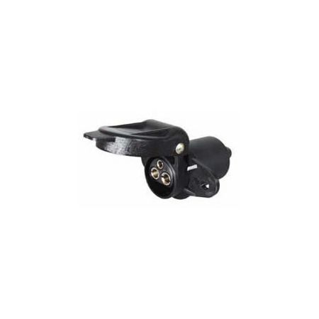 3 Pin Plastic Non-Reversable Socket - 12V