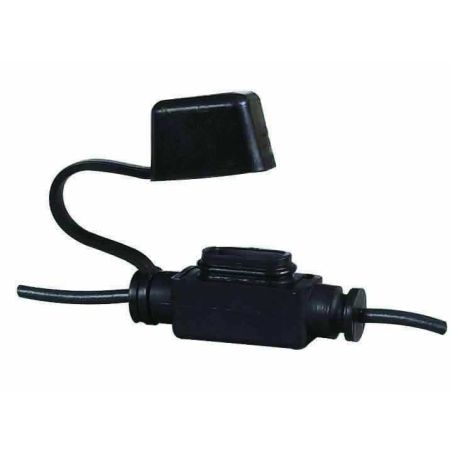 Mini Blade Fuse Holder with Flying Leads and Cover - Maximum 15A Continuous