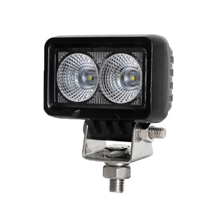 2 x 10W Compact Flood Beam LED Work Lamp With DT Connector - 12/24V
