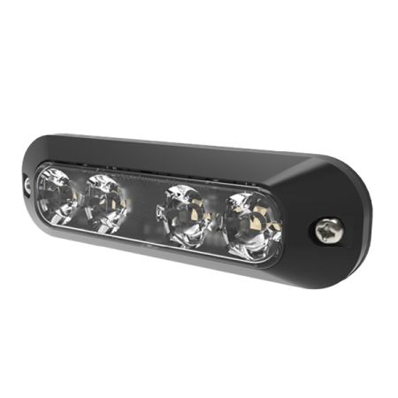 R65 R10 High Intensity 4 Amber LED Warning Light (30 flash patterns)