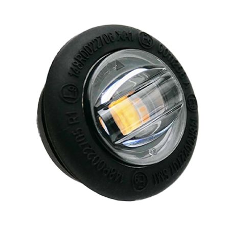 R65 19mm Round LED Amber Warning Light