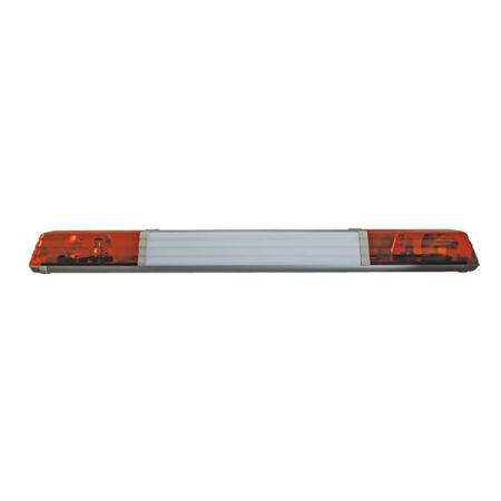 Amber 1.5m Rotating Beacon Light Bar with 4 Bolt Fixing - 12/24V