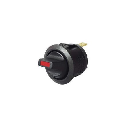 Red LED Round On/Off Toggle Switch - 12/24V