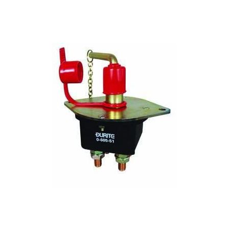 Double-Pole Battery Isolator with Removable Key and Splashproof Cover - 250A 24V