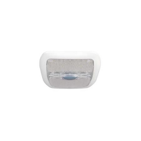 60 White LED Roof Lamp with Switch and 6 Red LED Night Light - 12/24V