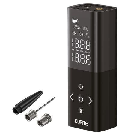 Mini Portable Air Compressor and Power Bank - 150PSI, 30L/min