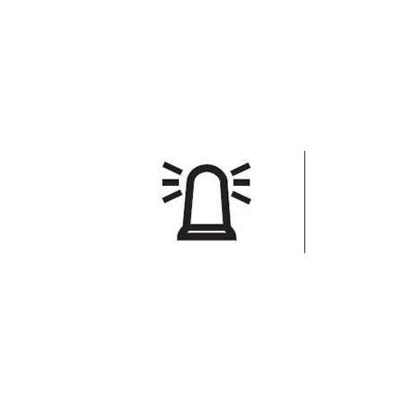 Hazard Beacon Legend for Single-Illuminated Rocker Switch