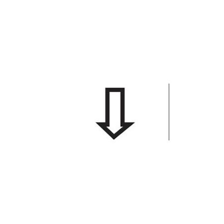 Down Legend for Single-Illuminated Rocker Switch