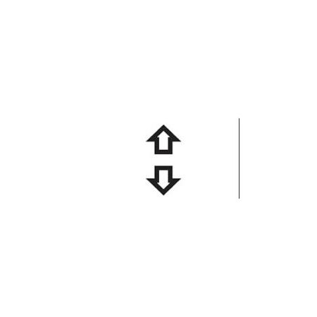Up Down Legend for Single-Illuminated Rocker Switch