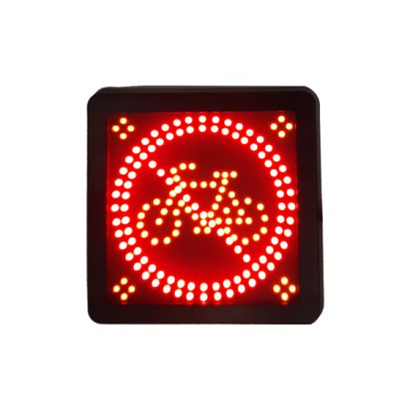 LED Cycle Warning Sign - 12/24V