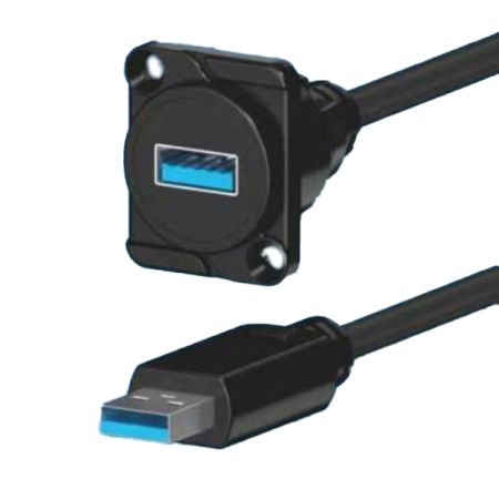 USB A 3.0 Extension with panel