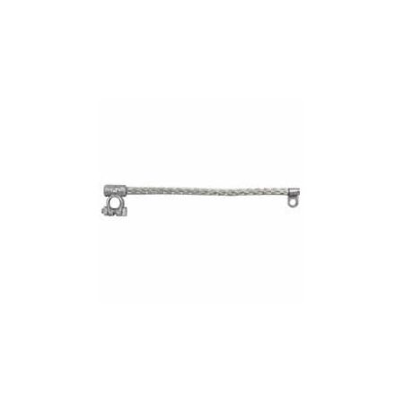 Negative 300mm Round Heavy Duty Tinned Copper Earth Strap - 16/32/0.30mm 260A