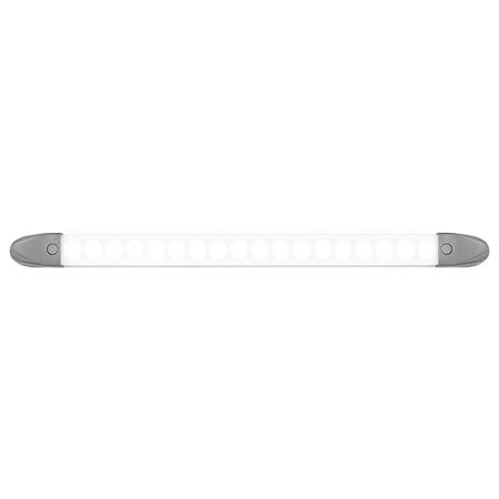 LED Autolamps 18-LED Strip Interior Strip Lamp with Touch Switch - 269 Lumens - 12/24V
