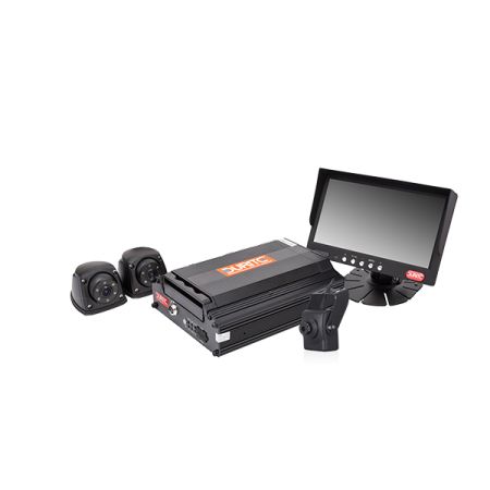 Durite Live DVR 720P 3-Cam Kit with standard monitor & side detection