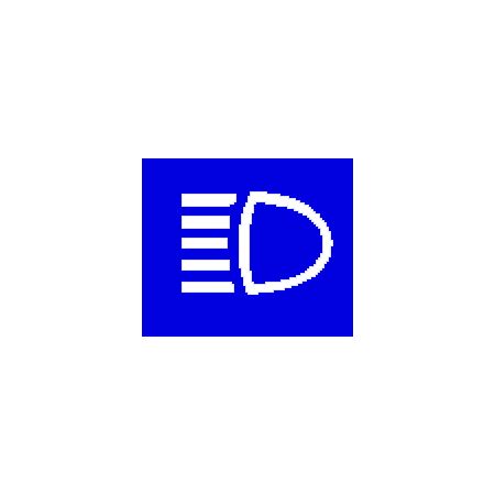 Blue Headlamp Main Beam Rocker Switch Lens - top half