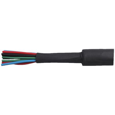 Black Heatshrink Polyolefin Tubing - 6.4mm