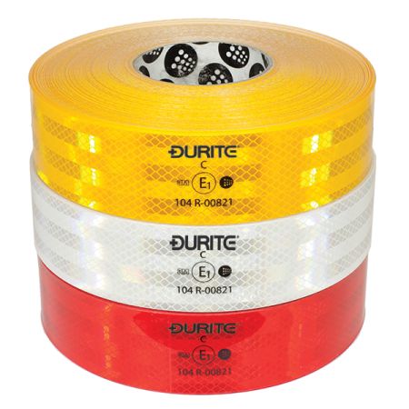 WHITE Self-Adhesive Continuous Reflective Tape – 50mm x 12.5m