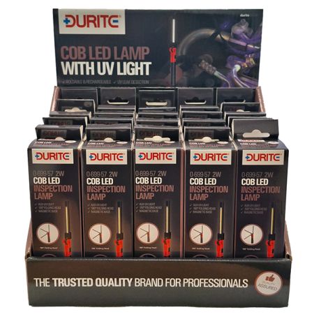 Rechargeable COB LED Inspection Lamp With Aux UV Light PK 25