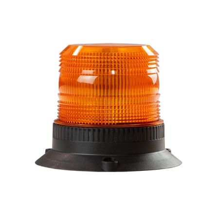 ECCO LED Silver Series 3-Bolt R65 Amber LED Beacon -12/24V