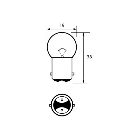 209 12V 5W BA15D