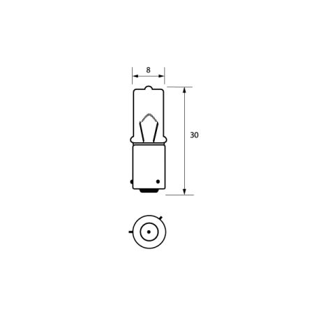 433C 12V 6W BAX9S OSP HALOGEN