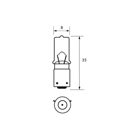 433D 12V 21W BAY9S OSP HALOGEN