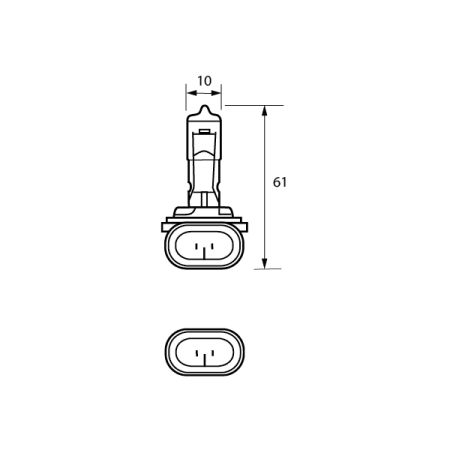896 12.8V 37.5W PGJ13 HALOGEN CLEAR