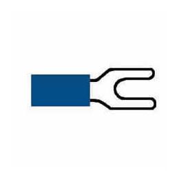 Blue Pre-Insulated Spade Terminals - 3.70mm