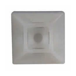 White Adhesive Fixing Base for 5mm Cable Ties - 28 x 28mm