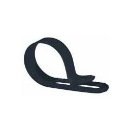 Black Nylon P Cable Clips for 4-6mm diameter cable Black Nylon P Cable Clips for 4-6mm diameter cable