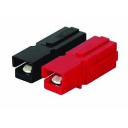 Black High Current 1-Way 75A Connector - can be ganged together