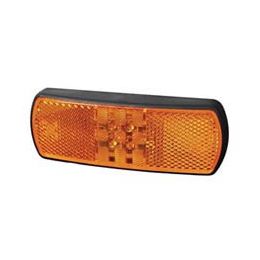 Amber LED Side Marker Lamp with Reflex Reflector and Superseal Plug - 12/24V