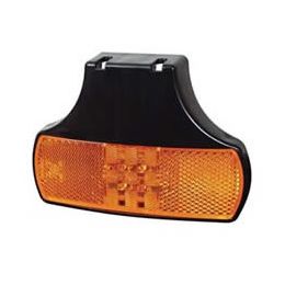 Amber LED Side Marker & Reflex Reflector Lamp with Bracket and Superseal Plug - 12/24V