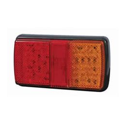 4 Function LED Rear Combination Lamp - Stop/Tail/Direction Indicator/Reflex Reflector - 12/24V