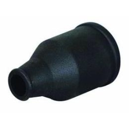 Black PVC Conduit End Cap for Convoluted Tubing - 17NW Single Outlet Black PVC Conduit End Cap for Convoluted Tubing - 17NW Single Outlet