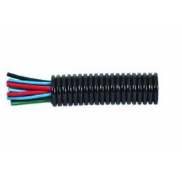 Black Nylon Heavy-Duty Convoluted Un-Split Tubing - 10NW x 50m Black Nylon Heavy-Duty Convoluted Un-Split Tubing - 10NW x 50m