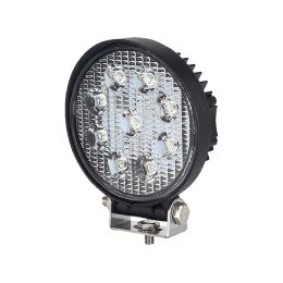 9 x 3W LED Work Lamp with 1m Flying Lead - Black, 12V/24V, IP67 9 x 3W LED Work Lamp with 1m Flying Lead - Black, 12V/24V, IP67