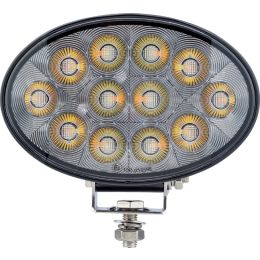 R65 Clear/Amber Oval Work Lamp - 12/24V