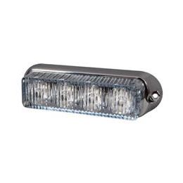 High Intensity 4 Red LED Warning Light - Horizontal, Chrome Bezel (19 flash patterns) High Intensity 4 Red LED Warning Light - Horizontal, Chrome Bezel (19 flash patterns)