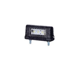 93mm Universal Black Plastic LED Number Plate Lamp - 12/24V 93mm Universal Black Plastic LED Number Plate Lamp - 12/24V